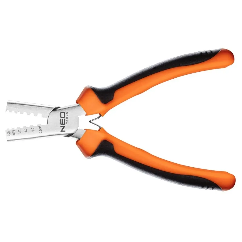 Szczypce Do Zaciskania Końcówek 0.25-2.5MM2, 140mm NEO