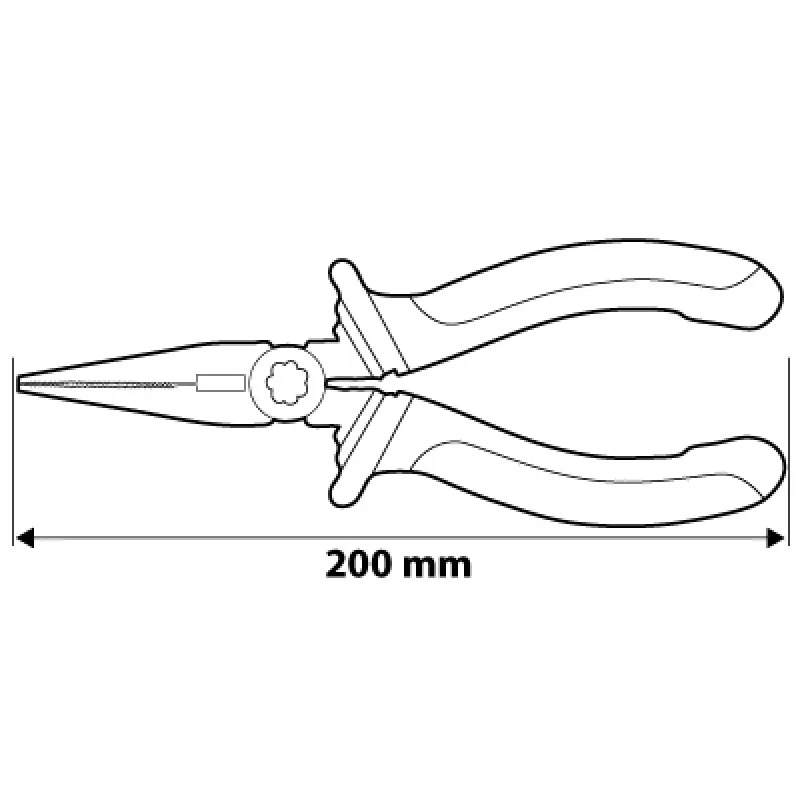 Szczypce Wydłużone Proste 200mm NEO