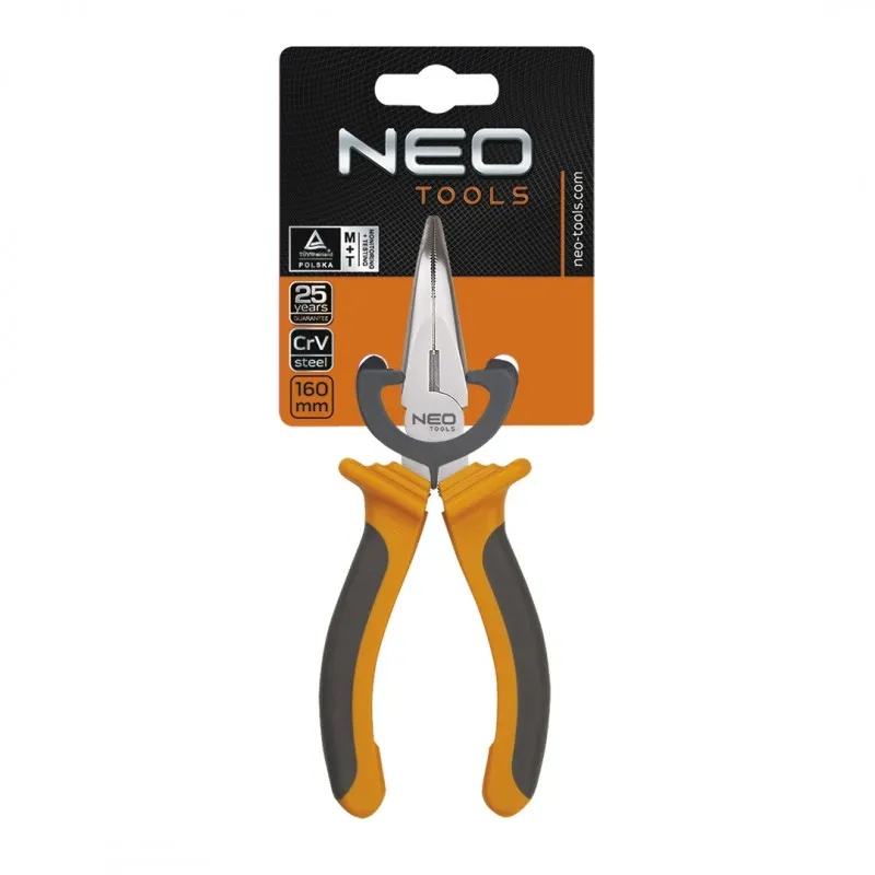 Szczypce Wydłużone Wygięte 160mm NEO