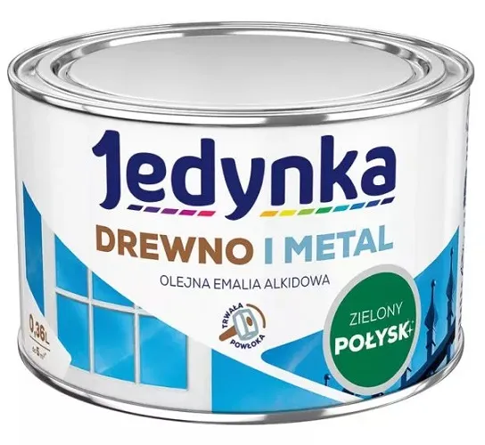 Emalia Alkidowa Do Drewna I Metalu 0,36l JEDYNKA - Zielony
