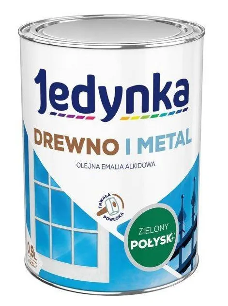 Emalia Alkidowa Do Drewna I Metalu 0,9l JEDYNKA - Zielony