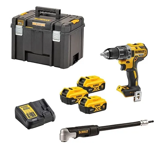 Wiertarko-Wkrętarka Akumulatorowa Bl 18V 3*5.0AH + Acc DEWALT
