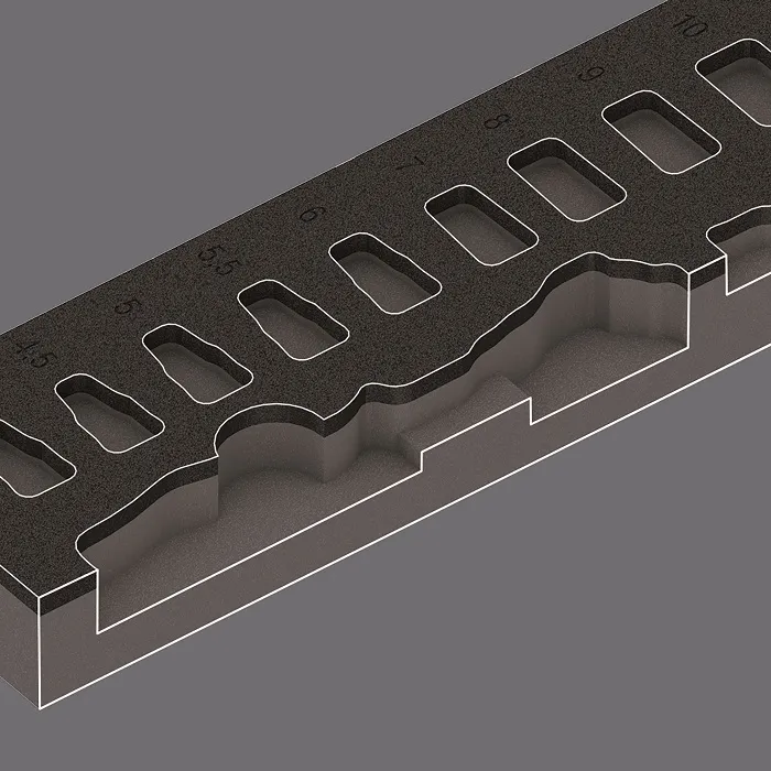 Wkładka Piankowa Zyklop 1/4'' 8000 A, Set 1, 37 Cz. WERA