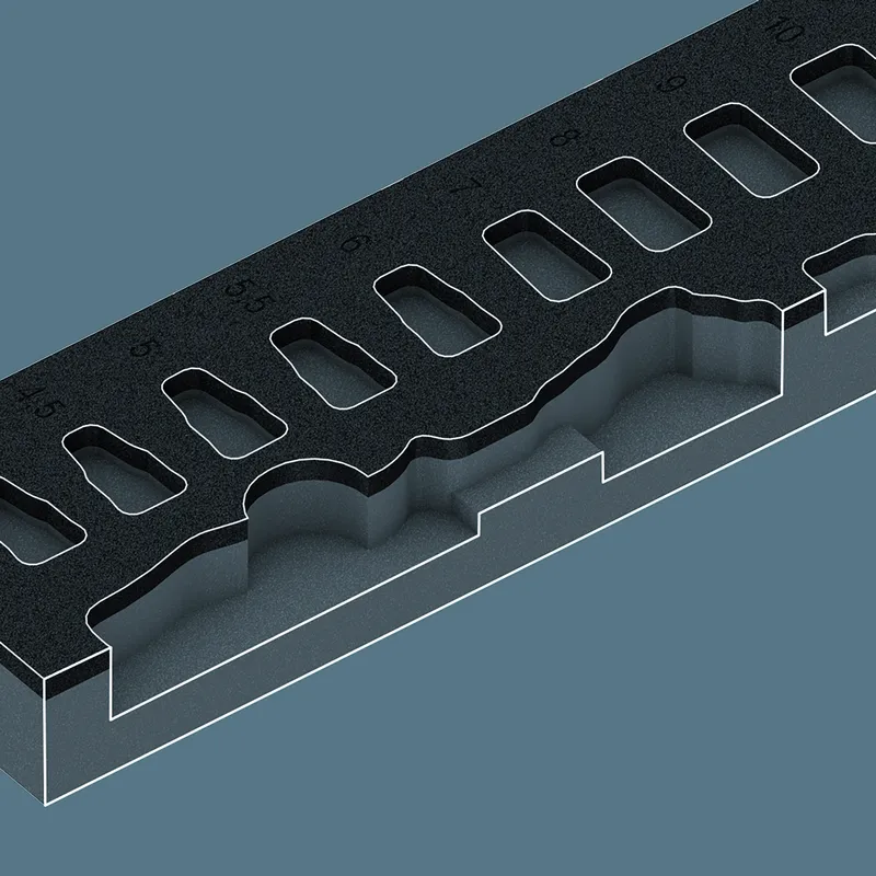 Wkładka Piankowa Zyklop 1/4'' 8000 A, Set 1, 37 Cz. WERA