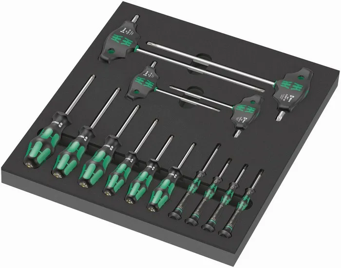 Wkładka Piankowa Z Wkrętakami Do Śrub I Wkrętów Torx 14CZ, WERA