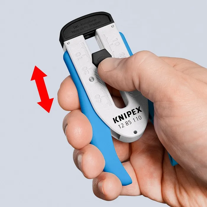 Przyrząd Do Ściągania Izolacji Z Kabli Światłowodowych 190mm KNIPEX
