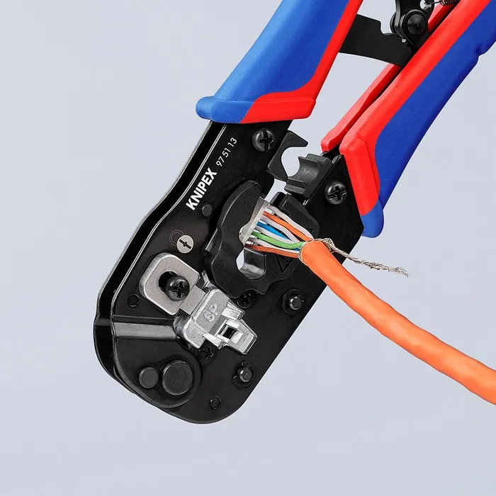 Szczypce Do Zagniatania Złączy Typu Western RJ45 KNIPEX