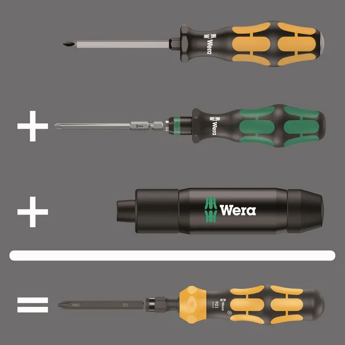 Wkrętak Udarowy Kraftform Kompakt 900 Imperial, Set 1, 19 Cz. WERA