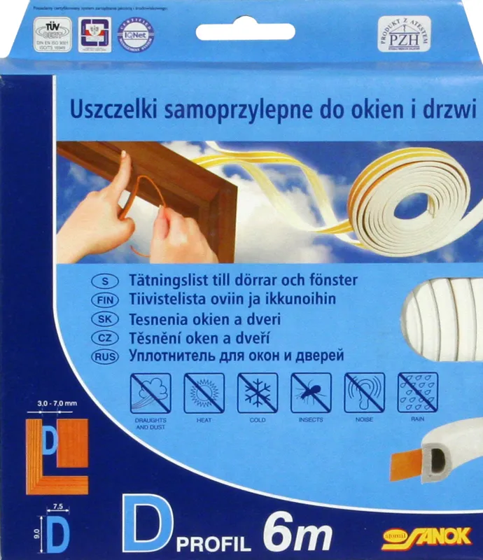 Uszczelka Gumowa 6m P STOMIL - Brązowa