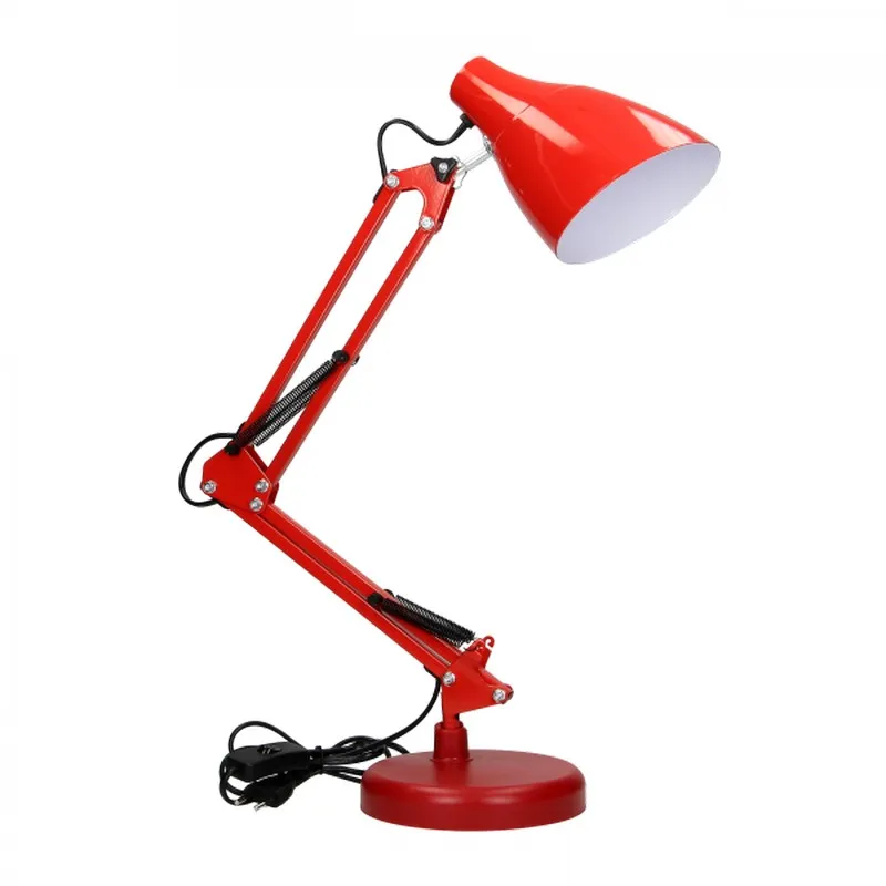 Lampa Biurkowa Dian 60W E27 Stal, VIRONE - Czerwona