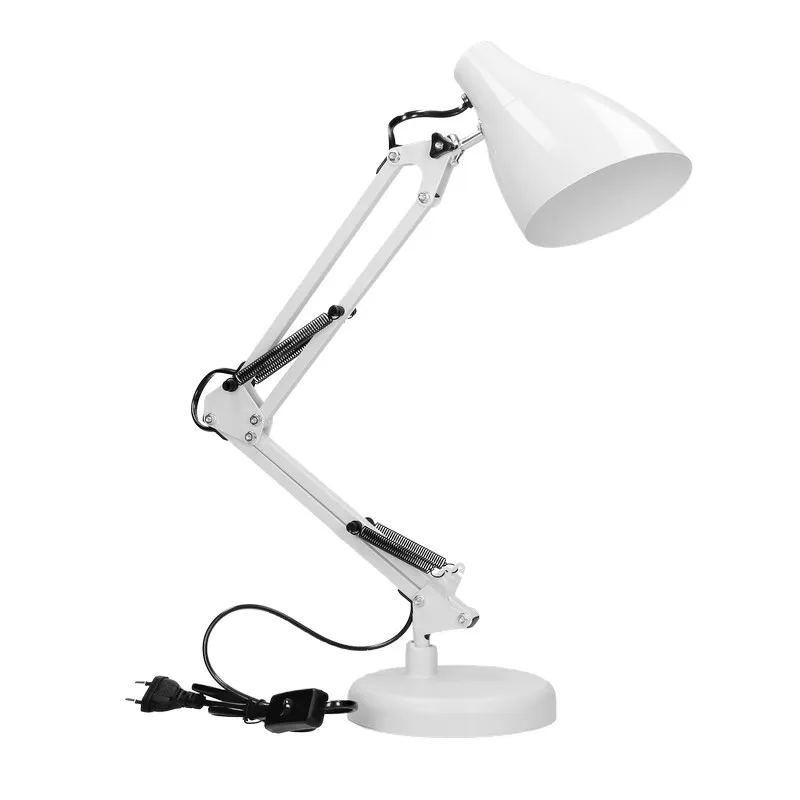 Lampa Biurkowa Dian 60W E27 Stal, VIRONE - Biała