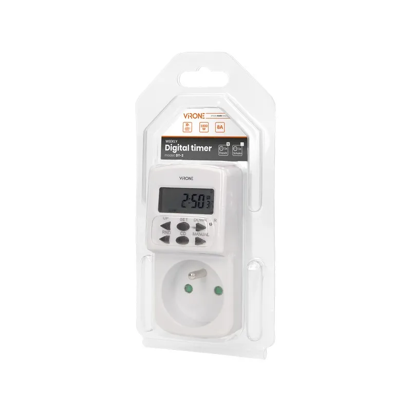 Programator Czasowy Elektroniczny 1800W 8A VIRONE