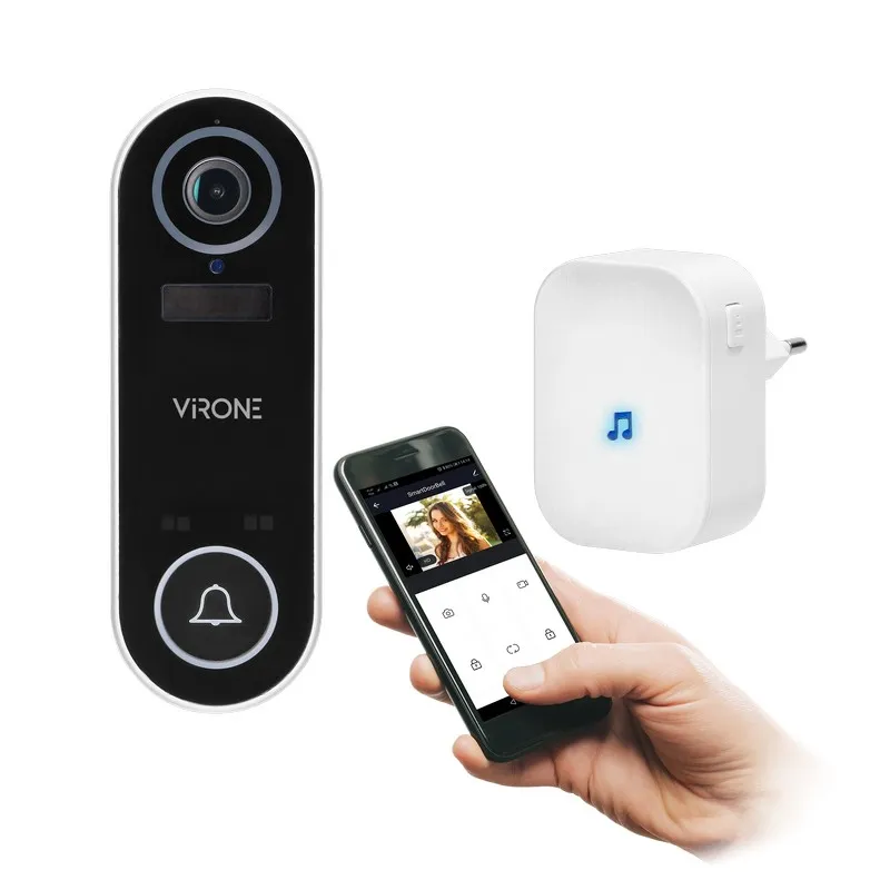 Bezprzewodowy Dzwonek Z Kamerą Wi-Fi: Tuya VIRONE VDB-1