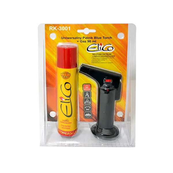 Uniwersalny Palnik Blue Torch RK-3001 + Gaz 90ml ELICO