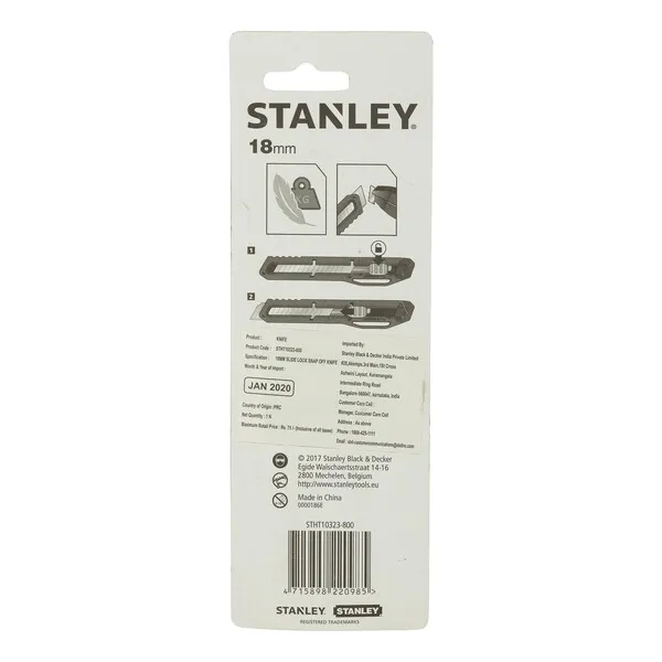 Nóż Z Ostrzem Łamanym 18mm STANLEY