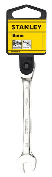 Klucz Płasko-Oczkowy Z Grzechotką 8mm STANLEY