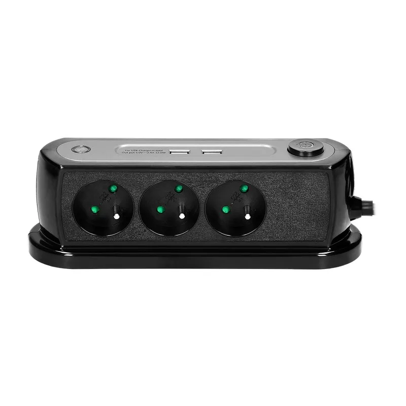 Przedłużacz Biurkowy Z Wyłącznikiem 3X2P+Z, 2XUSB 1,4m ORNO