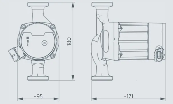 Pompa Obiegowa Elektroniczna Do C.o. 25/60 6/4'' INVENA