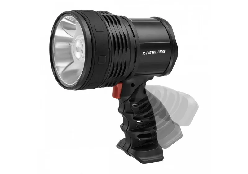 Latarka Szperacz X-Pistol GEN2, 1500LM, 5400mAh, Set MACTRONIC