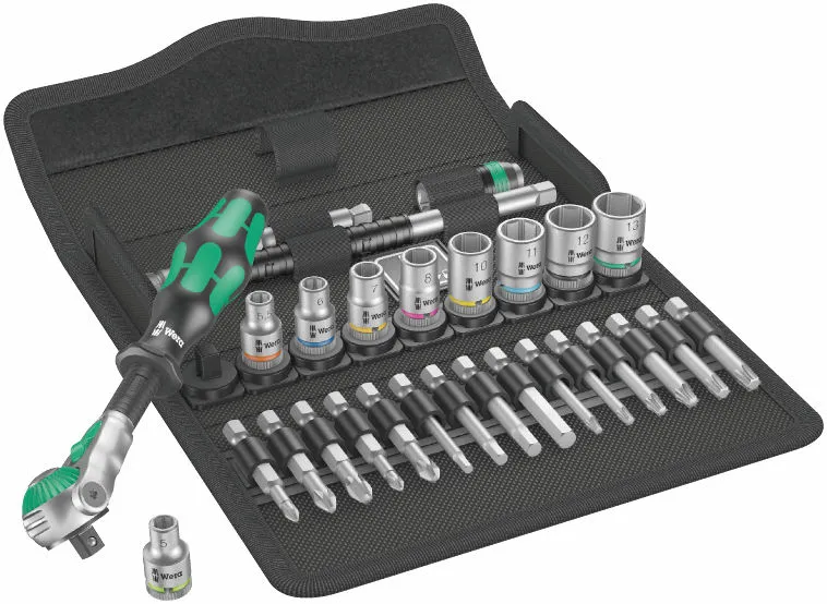 Zestaw Kluczy Nasadowych Zylkop 1/4'' 5-13 MM,16 Cz. WERA