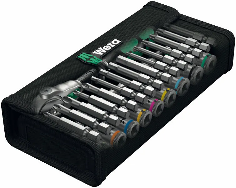 Zestaw Kluczy Nasadowych Zylkop 1/4'' 5-13 MM,16 Cz. WERA
