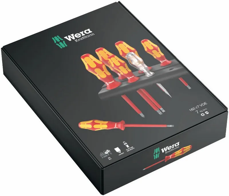 Zestaw Wkrętaków Kraftform Seria 100+PRÓBNIK Napięcia+wiesz. WERA
