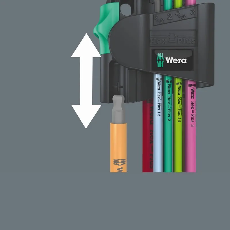 Zestaw Kluczy Trzpieniowych 950/7 Hex-Plus Multicolour WERA