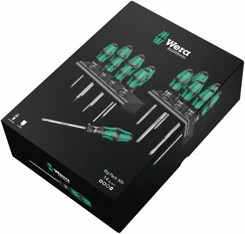 Zestaw 14 Wkrętaków Kraftform +wieszak WERA