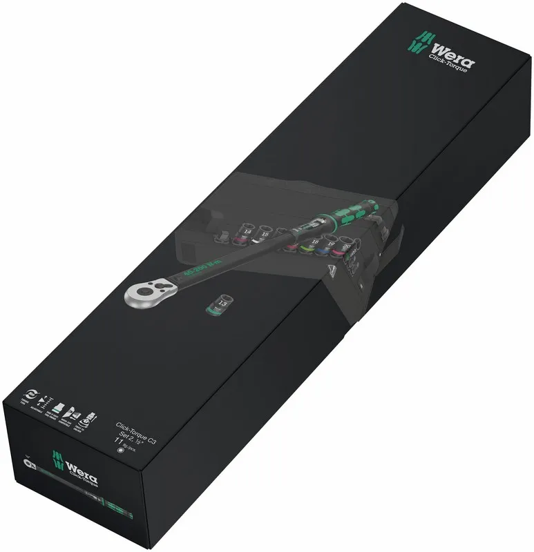 Klucz Dynamometryczny Click-Torque E C 3 Set 2, 40-200NM WERA