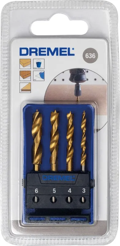 Zestaw Wierteł Tytanowych 4 szt. DREMEL
