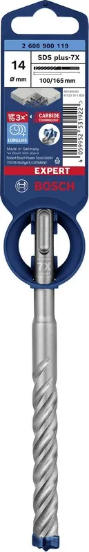 Wiertło Do Młotków Sds+ 7X Expert 14*100/165MM BOSCH