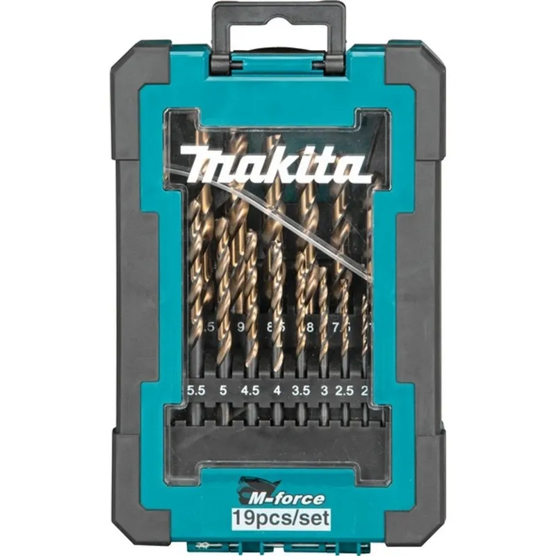 Zestaw Wierteł HSS Tytan M-Force Do Metalu 19 szt. MAKITA