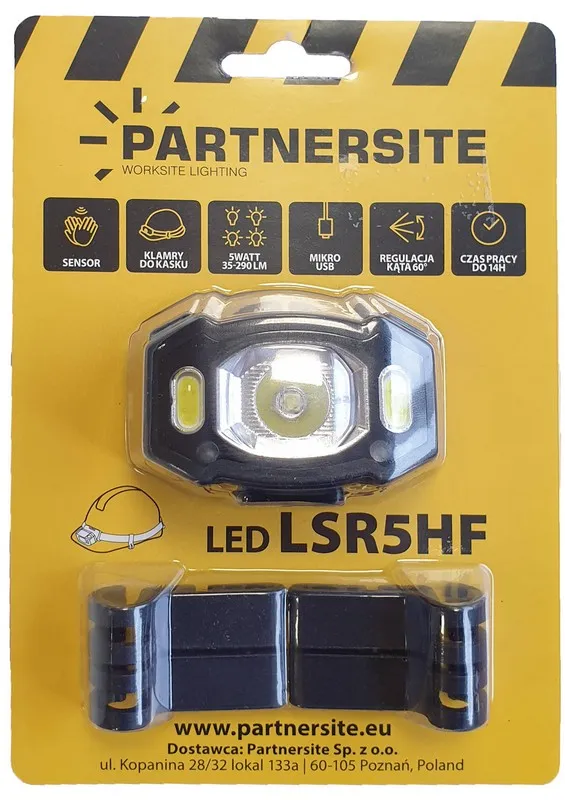 Latarka Czołowa Akumulatorowa USB LSR5HF PARTNERSITE