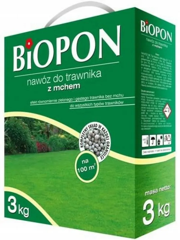 Nawóz - Do. Trawnika Z Mchem 3 kg BIOPON