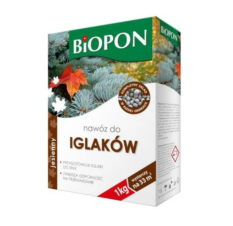 Nawóz - Jesienny Do Iglaków Granulat Karton 1 kg BIOPON