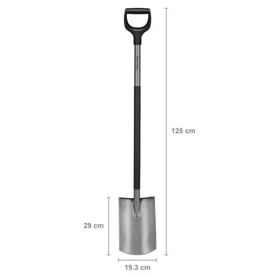 Szpadel Ergonomi, Prosty FISKARS - Szary