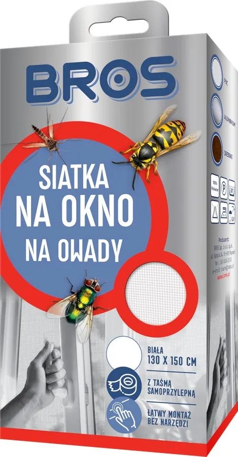 Siatka Przeciw Owadom 130x150 - Biała BROS