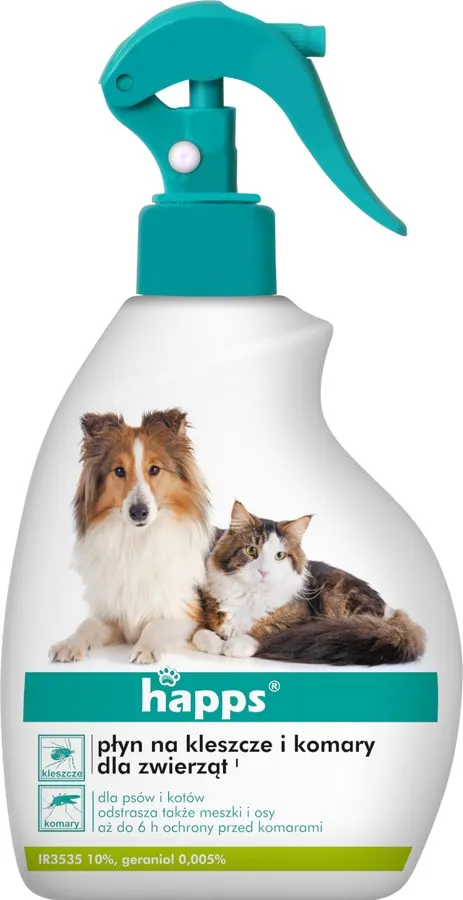 Happs Płyn Na Kleszcze I Komary Dla Zwierząt 200ml BROS