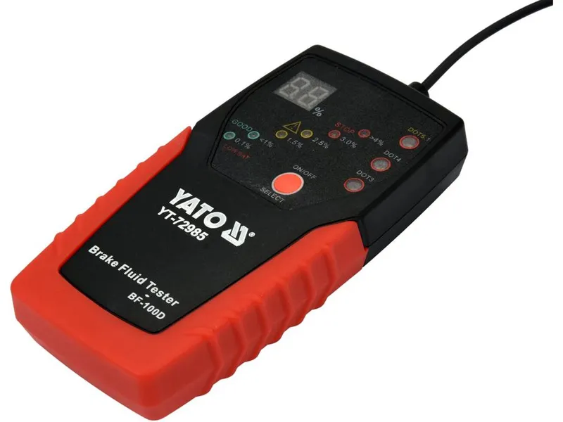 Tester Do Płynu Hamulcowego Elektroniczny Wyświetlacz YATO