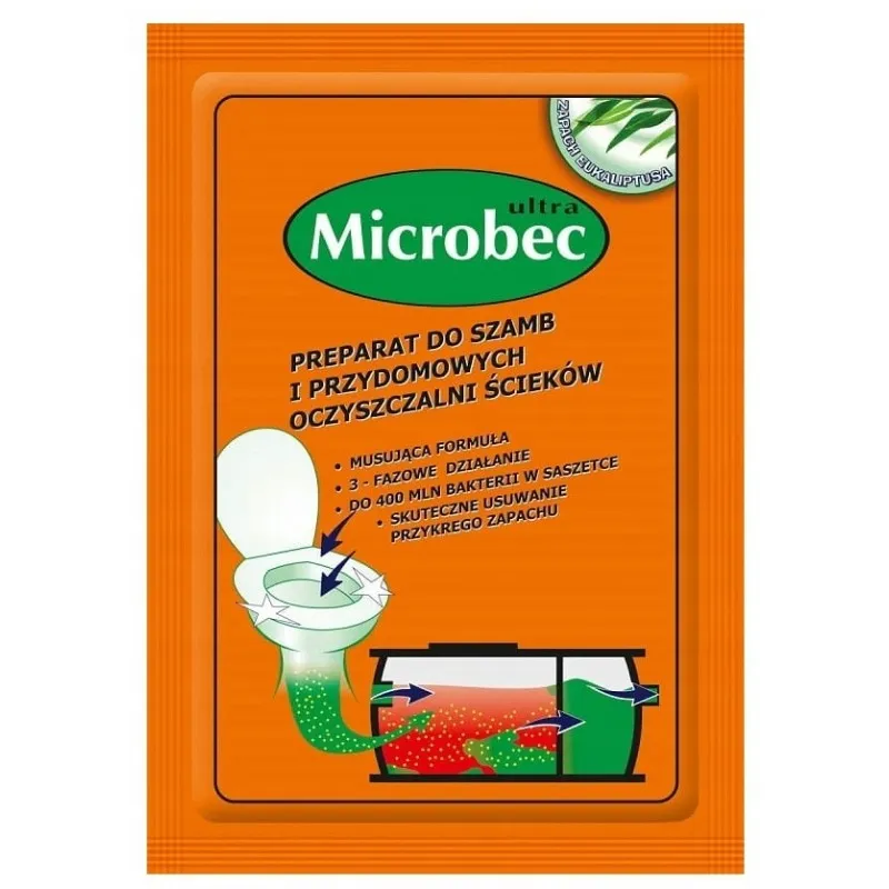 Preparat Do Szamb Microbec Ultra 25g Sztuki Eukaliptus BROS