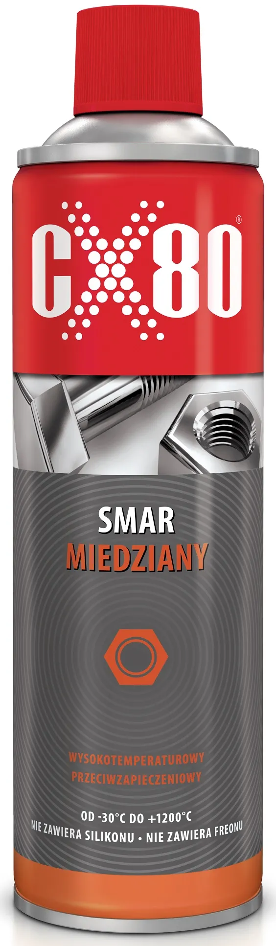 Smar Przeciwzapieczeniowy Aerozol 500ml CX-80 - Miedziany
