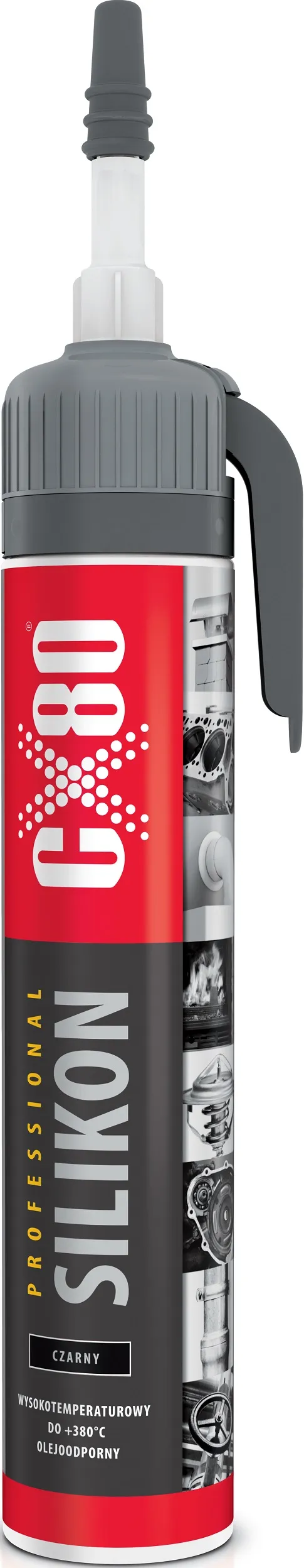 Silikon Profesional Premium 210g CX-80 - Czarny