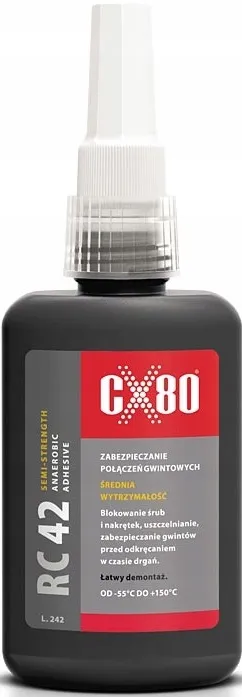 Klej Anaerobowy RC-42 Do Gwintów Śrub Średni 10ml CX-80