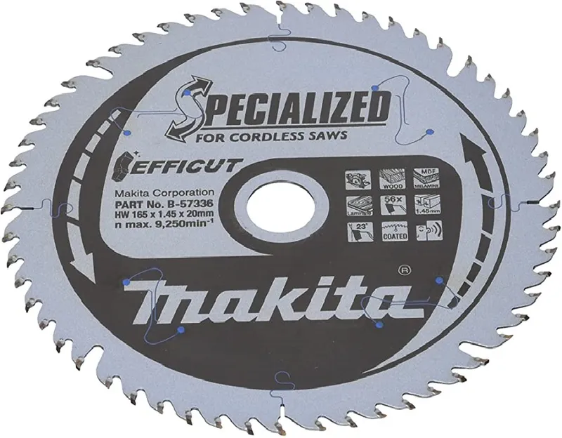 Piła Spiekowa 'efficut' 165*20*56Z Do Drewna, MDF, Laminat MAKITA