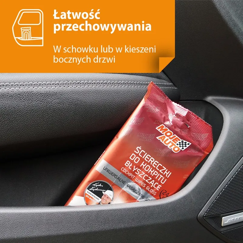 Ściereczki Do Kokpitu Błyszczące Cytryna 24 szt. MOJE AUTO