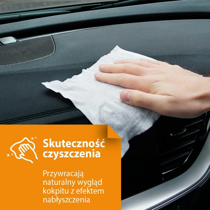 Ściereczki Do Kokpitu Błyszczące Cytryna 24 szt. MOJE AUTO
