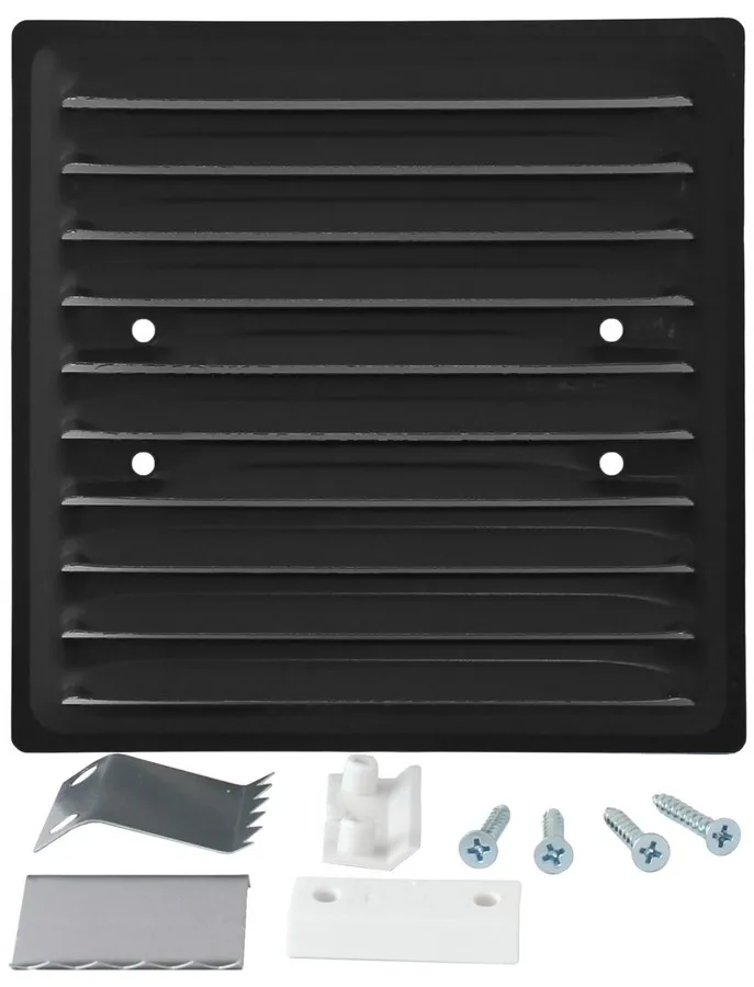 Kratka Metalowa 150*150MM Uchwyt Rozprężny - Czarna
