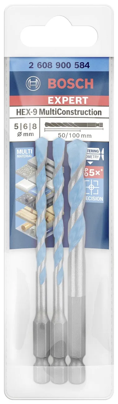 Zestaw Wierteł Expert Multiconstruction HEX-9 Set 3PC BOSCH