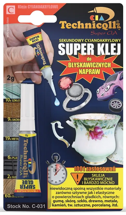 Klej Sekundowy Super Klej 2g TECHNICQLL
