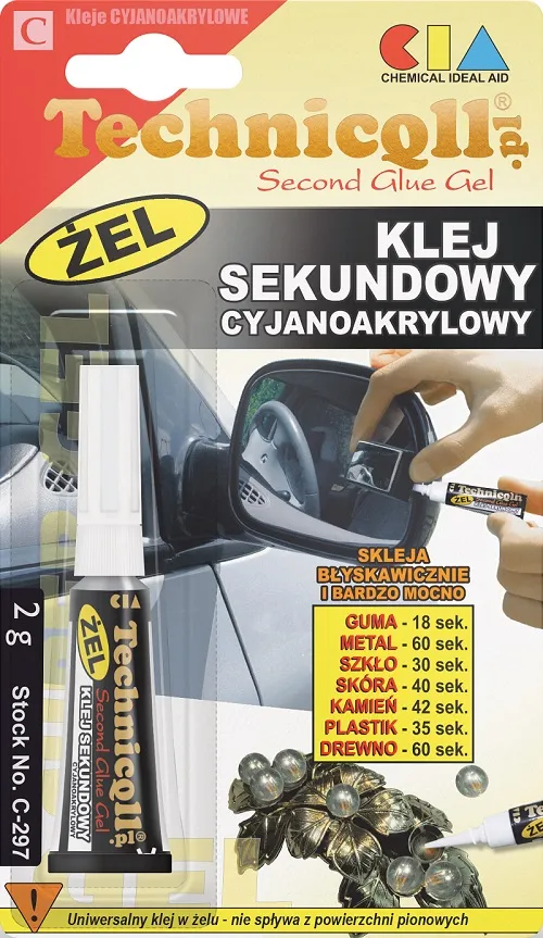 Klej Sekundowy Żel 2g TECHNICQLL